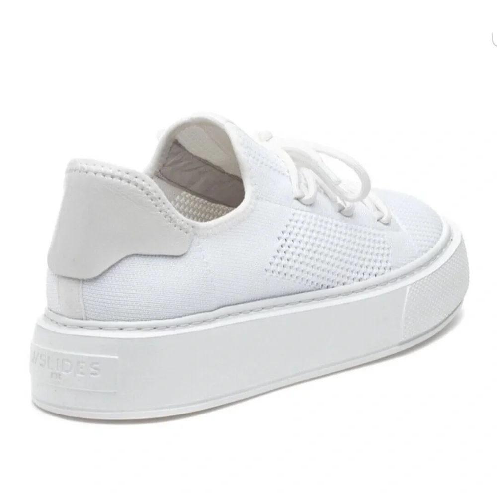 J Slides Damien White Mesh Knit Sneakers 8 Comfort Fashion
